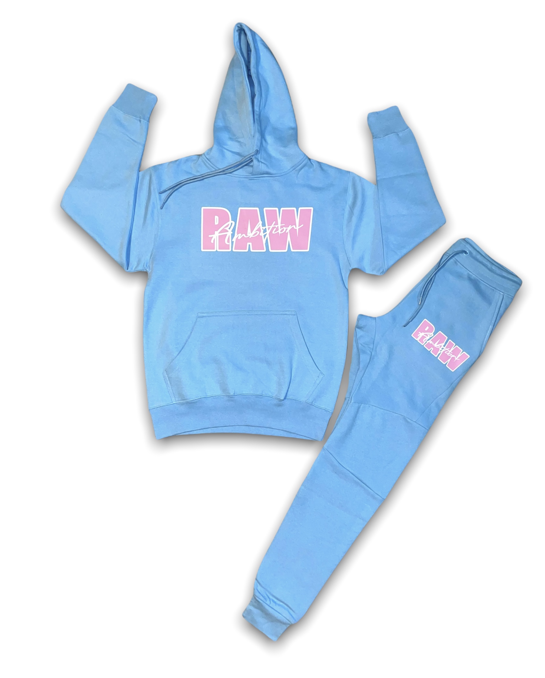 RAW AMBITION Womens Cotton Candy Jogger Sets